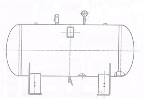 臥式儲氣罐--分氣包分氣缸--非標(biāo)儲氣罐定制-配圖